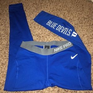 Duke Nike pro insulated leggings